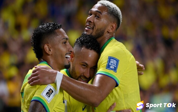 Neymar và các cầu thủ Brazil